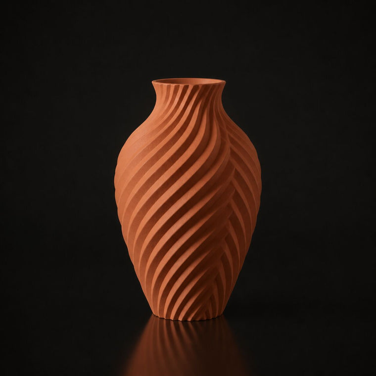 Kromatik Artisan Vase (Only vase) Terracotta