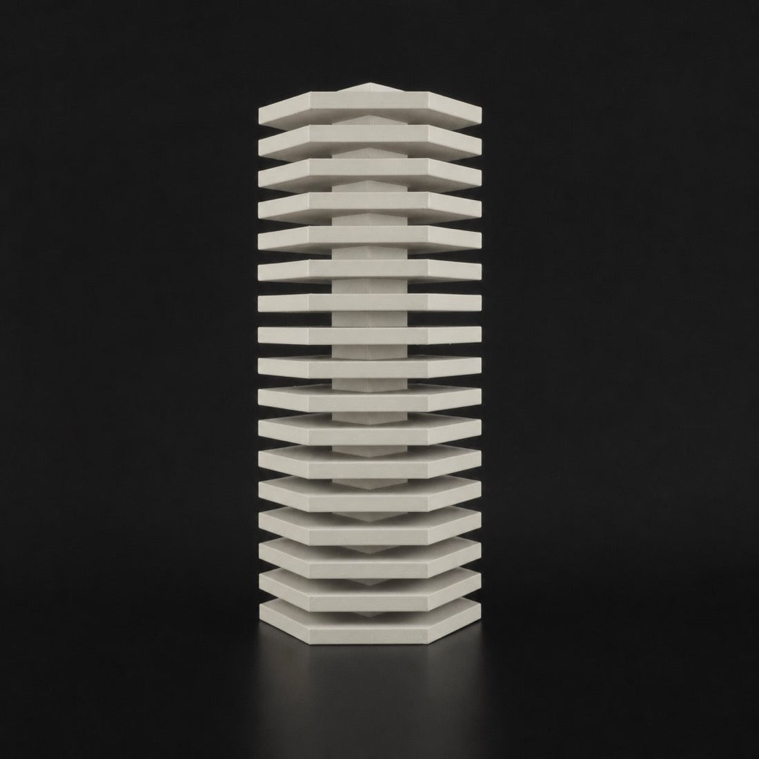 Lemir Vase in Bone White finish