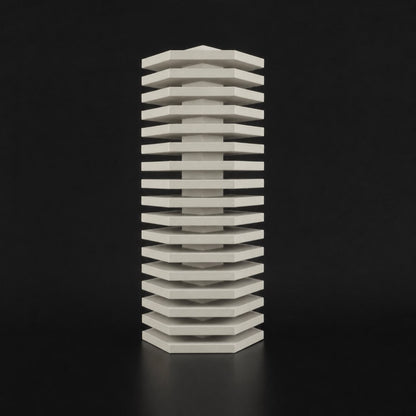 Lemir Vase in Bone White finish