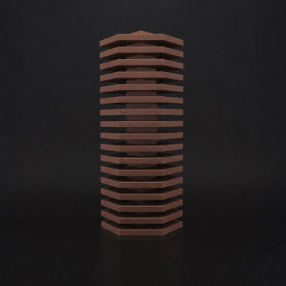 Lemir Vase in Cocoa Brown finish