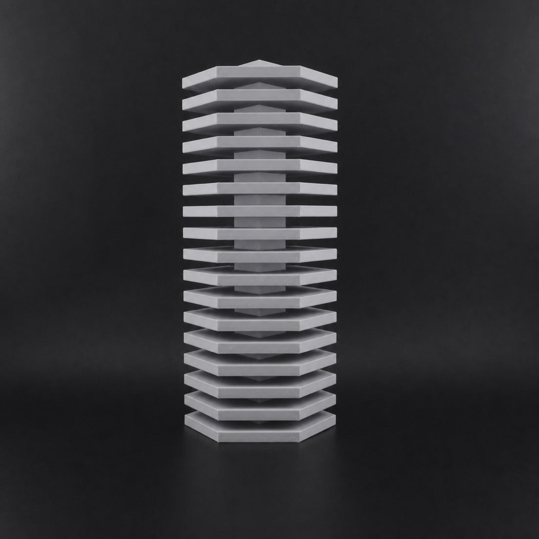 Lemir Vase in Gray finish