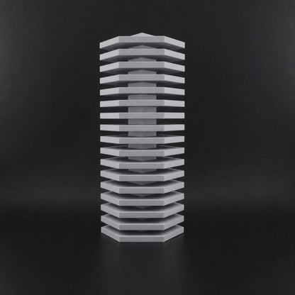 Lemir Vase in Gray finish