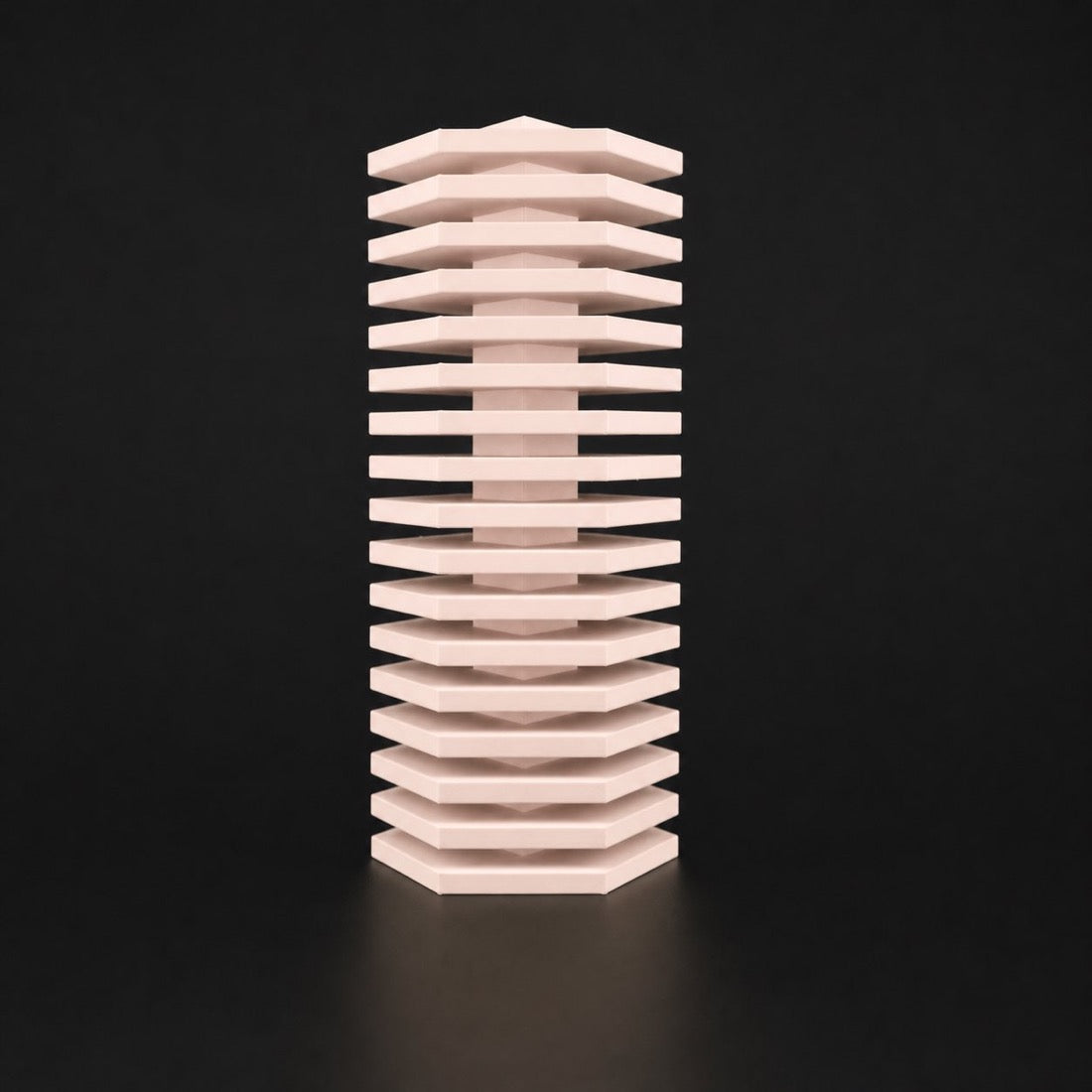 Lemir Vase in Matte Beige finish