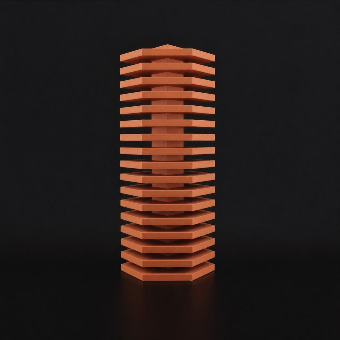 Lemir Vase in Terracotta finish