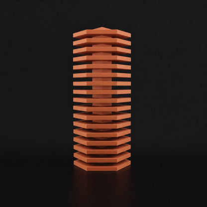 Lemir Vase in Terracotta finish