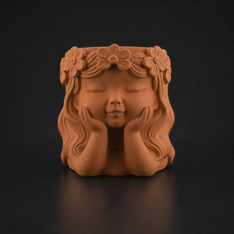 Little Girl Planter (Only pot) Terracotta