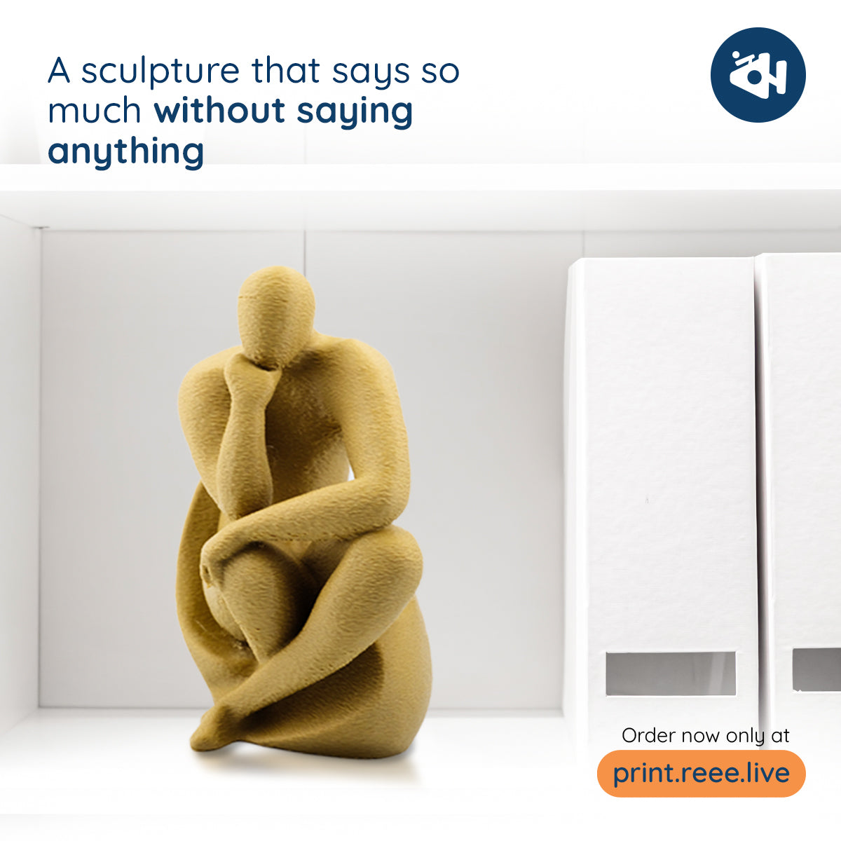 Minimalist Thinker Sculpture