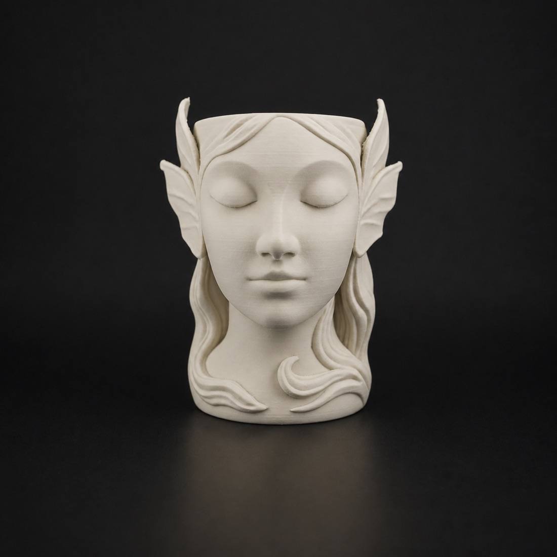 Mother Nature Pen Holder in Bone White