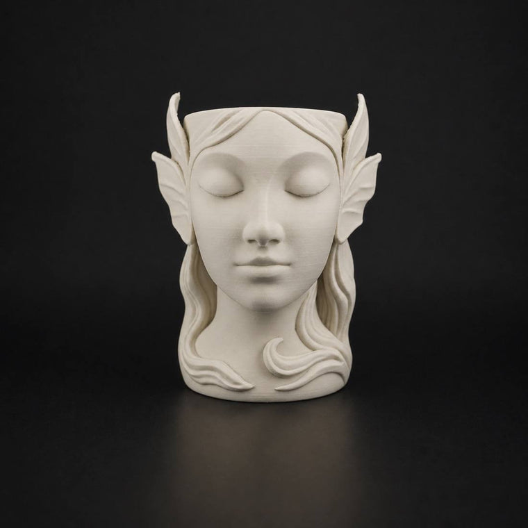 Mother Nature Pen Holder in Bone White