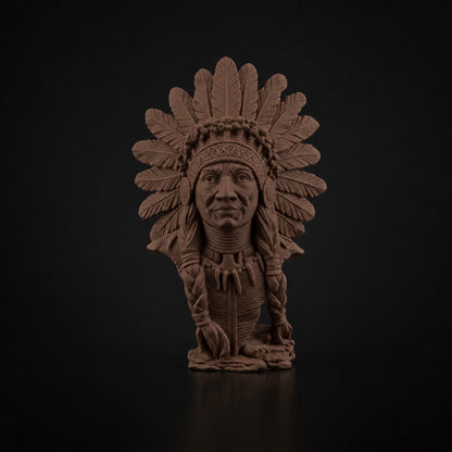 Native Bust in Cocoa Brown finish