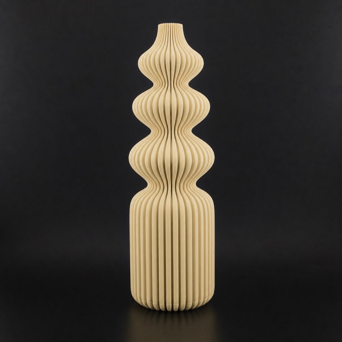 Nordic Vase in Bone White finish