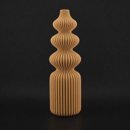 Nordic Vase in Caramel finish