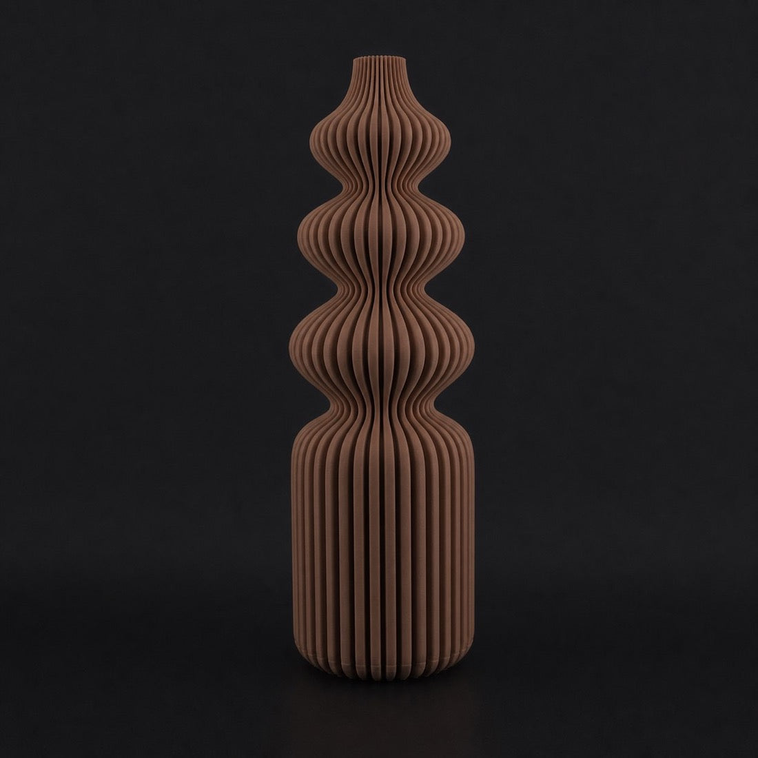 Nordic Vase in Cocoa Brown finish