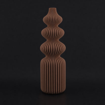 Nordic Vase in Cocoa Brown finish