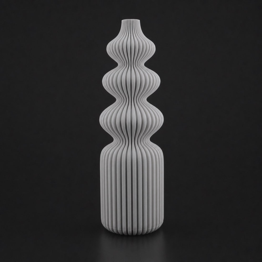 Nordic Vase in Gray finish