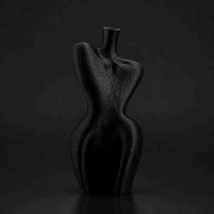 Organic Curved Vase black