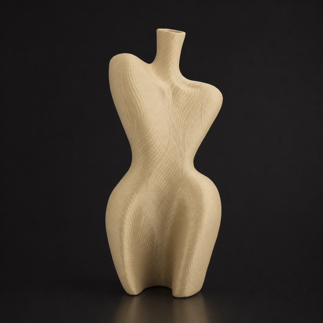 Organic Curved Vase desert-tan