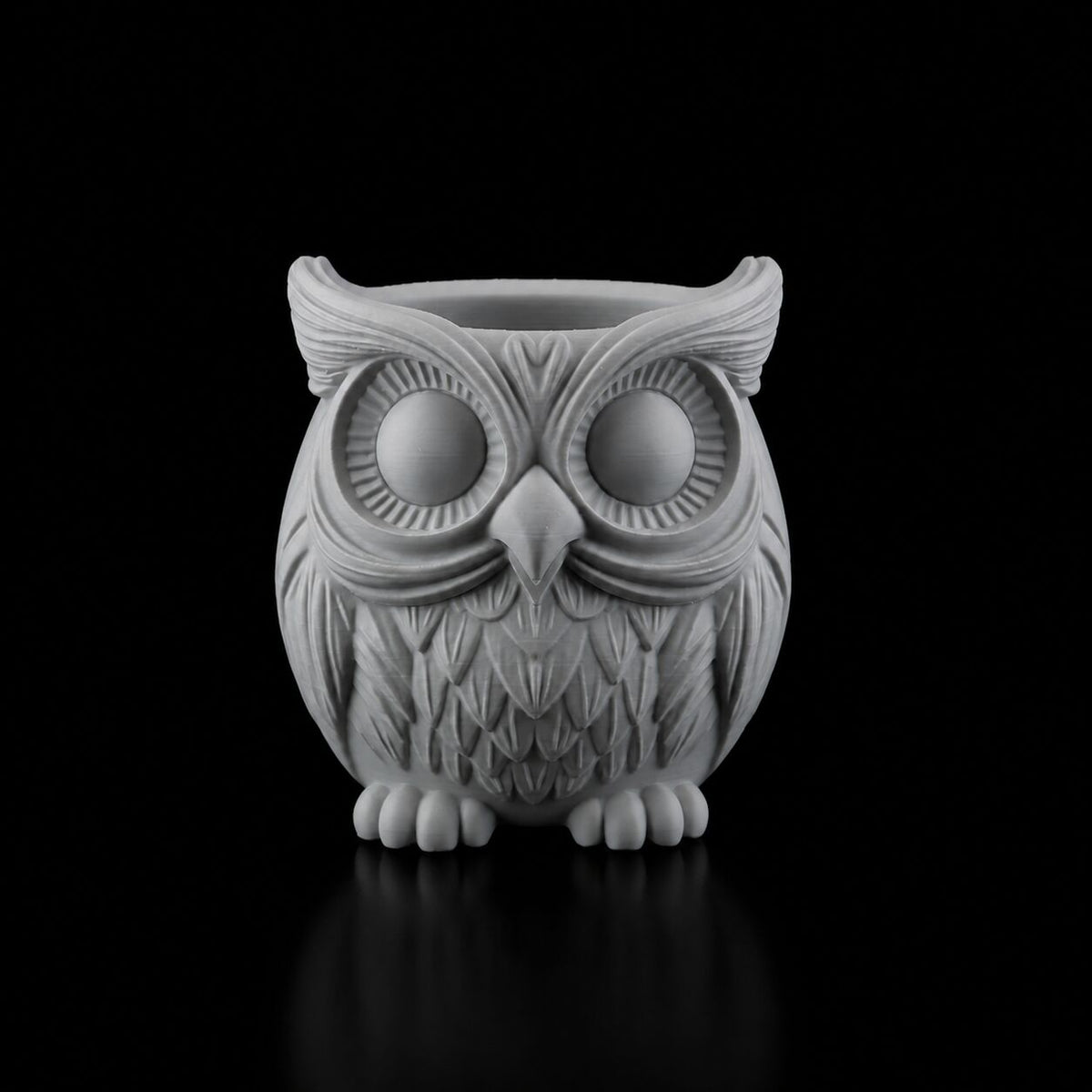 Owl Pen Holder 2 in Gray