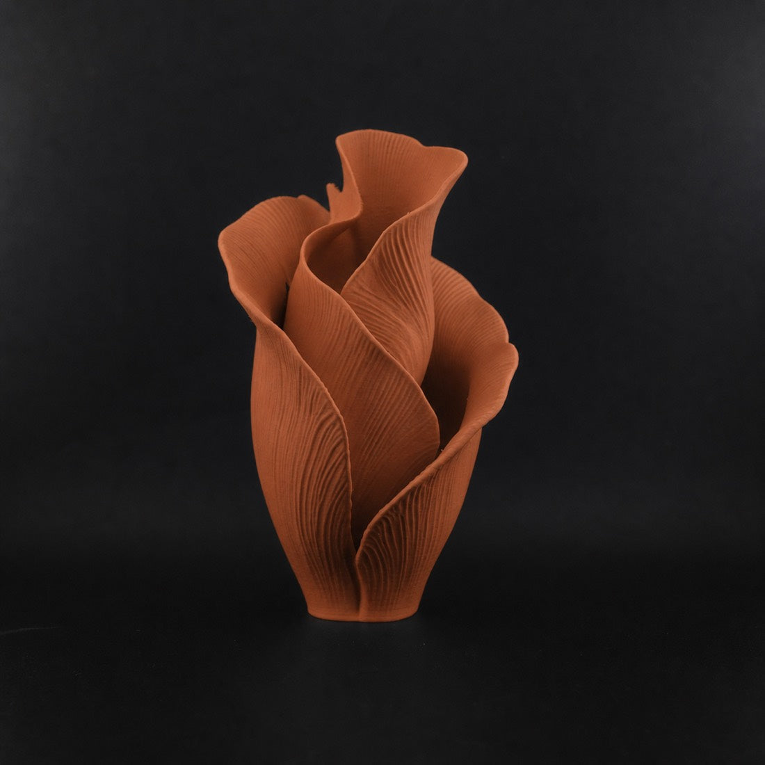 Petal Sculpture Terracotta
