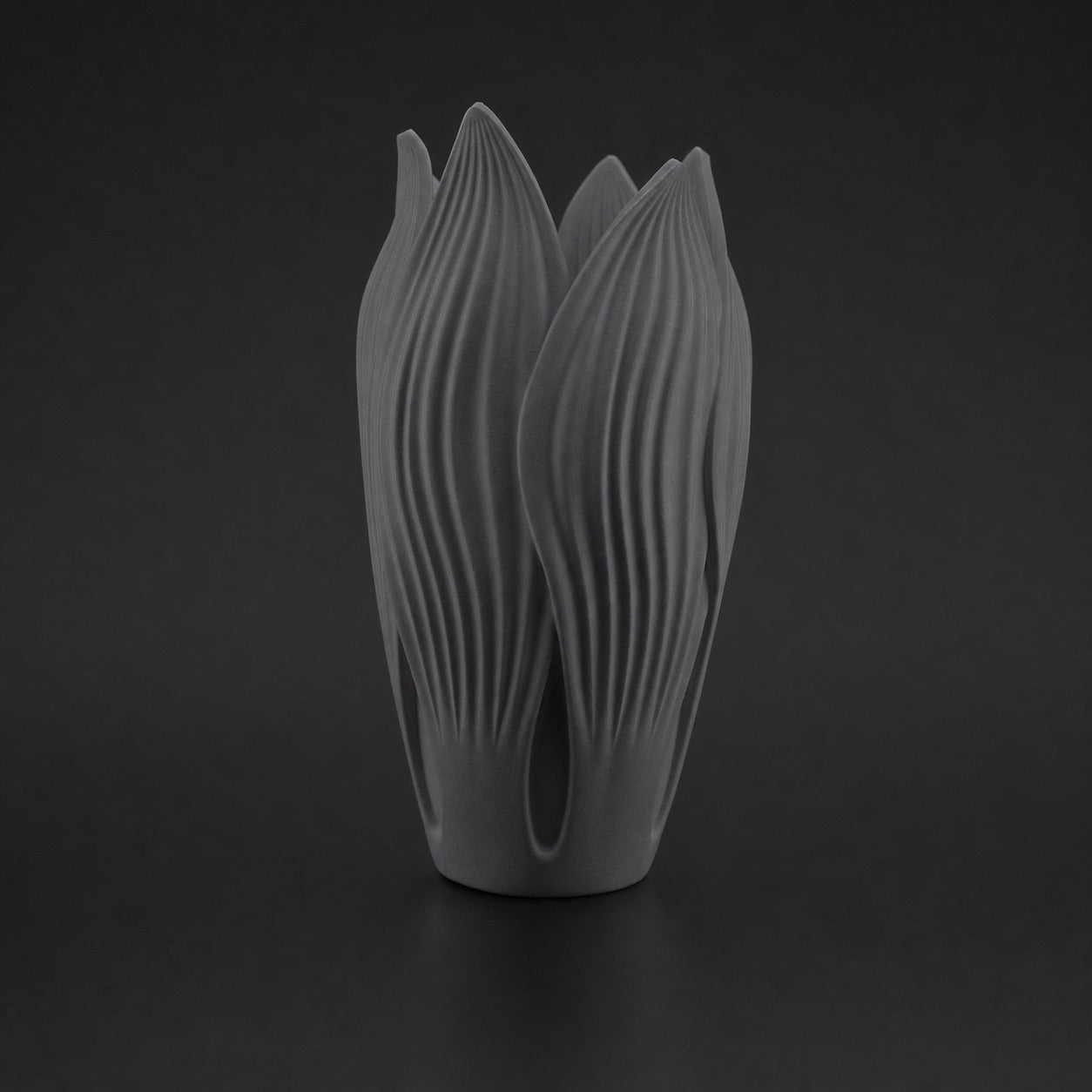 Petal Vase ashen-concrete