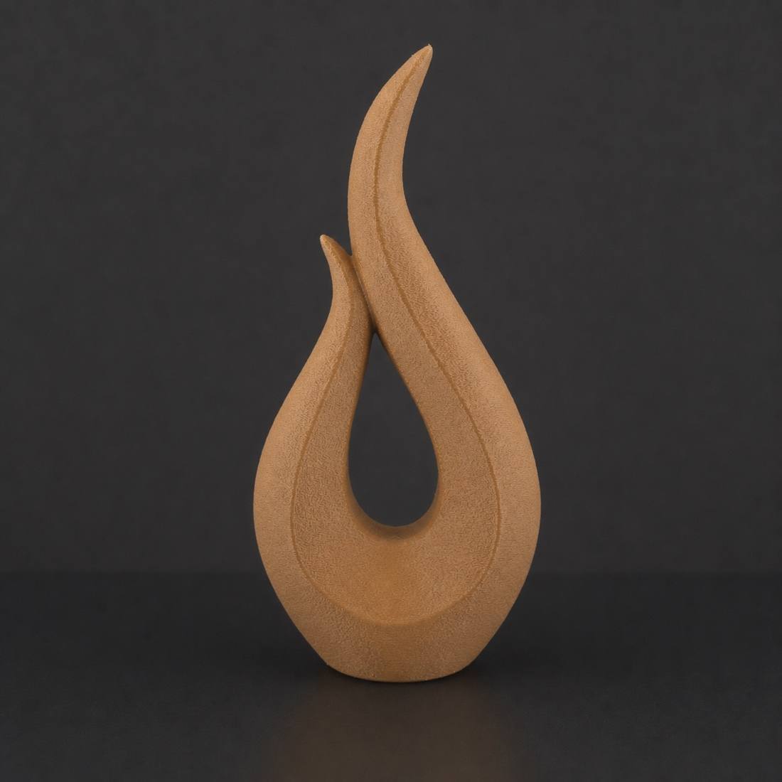 Phoenix Flame Vase (only vase) Caramel