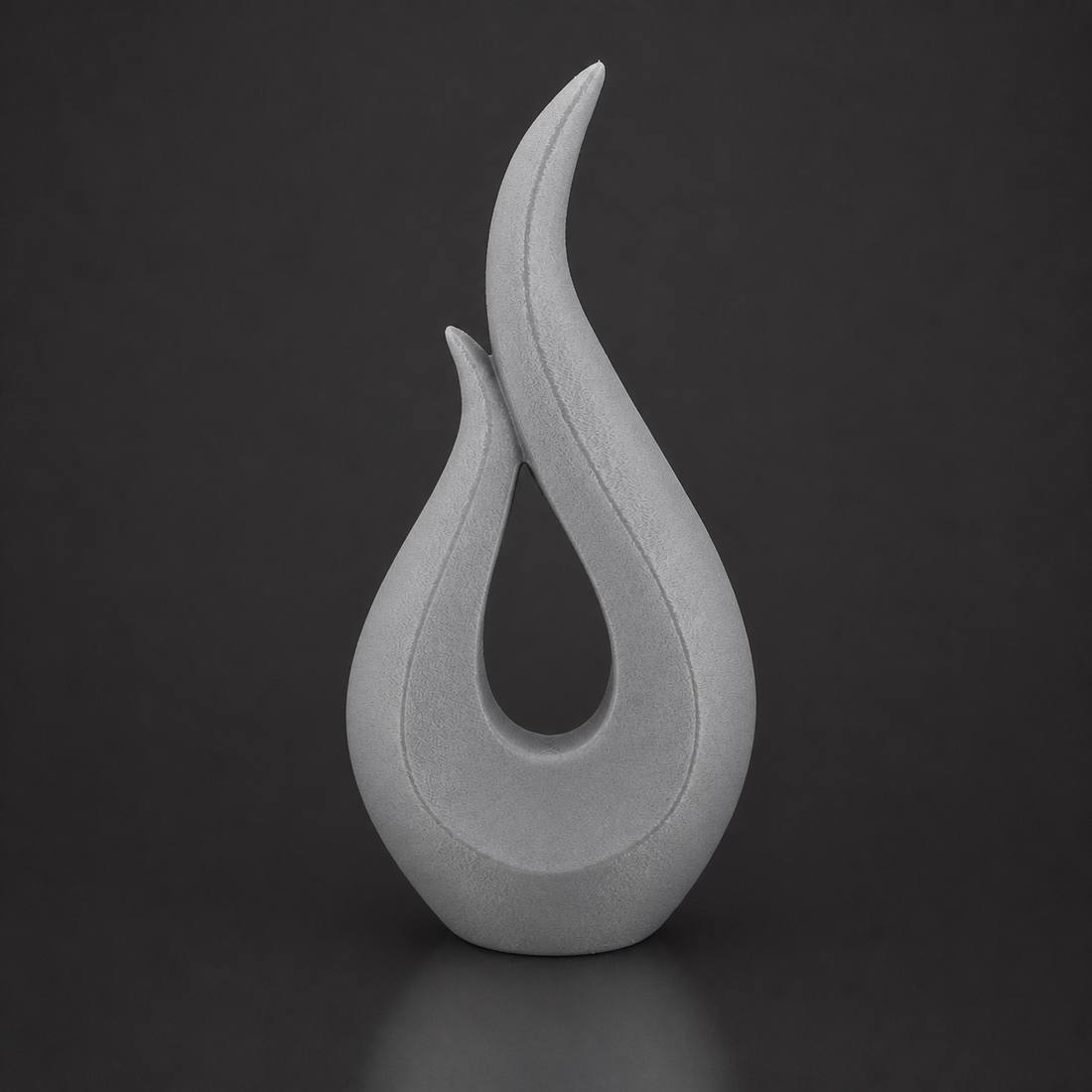 Phoenix Flame Vase Gray