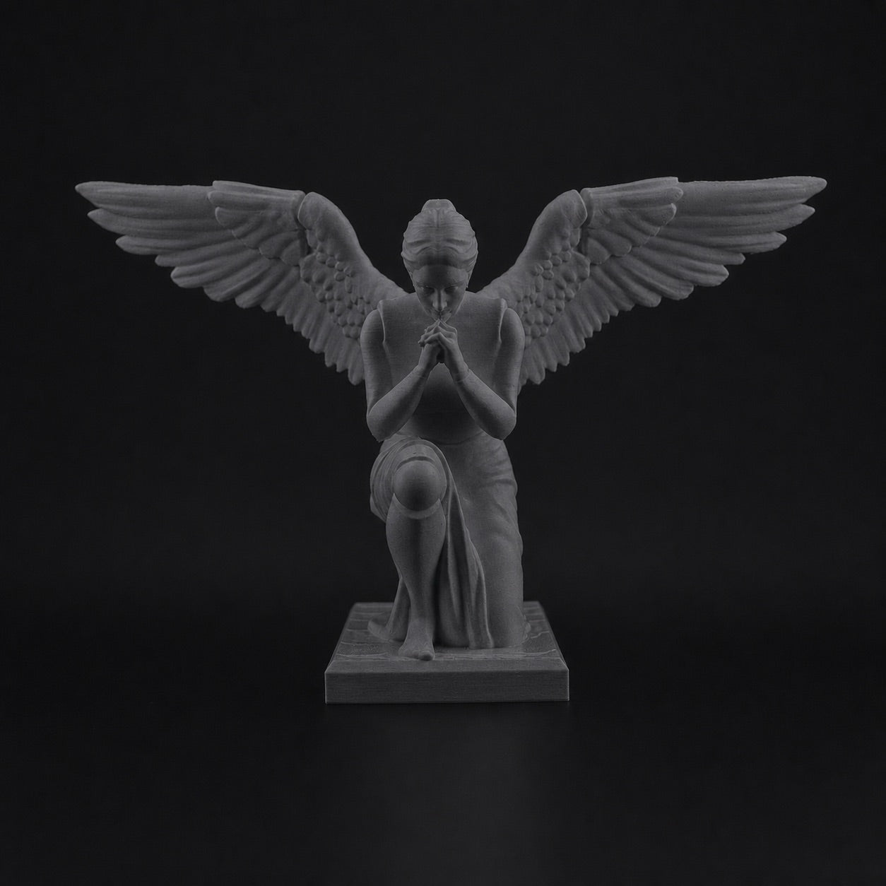 Praying Angel Ashen Concrete