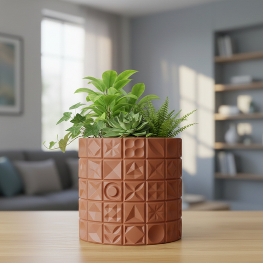 Tile Mosaic Plant pot (Only pot)