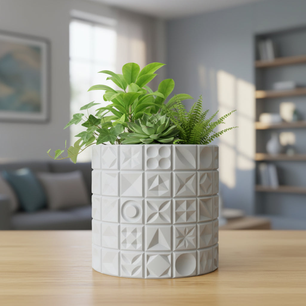 Tile Mosaic Plant pot (Only pot)