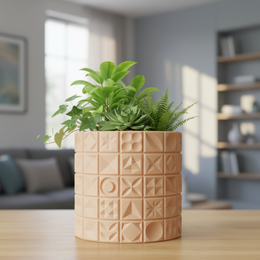 Tile Mosaic Plant pot (Only pot)