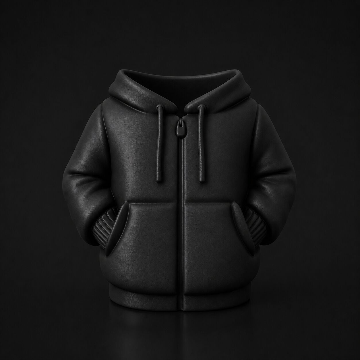 Puffer Jacket Holder in Black