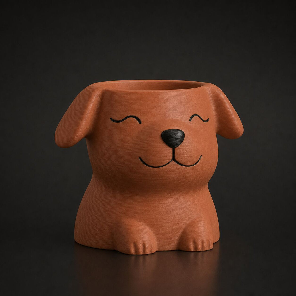 Puppy Planter Pot Terracotta