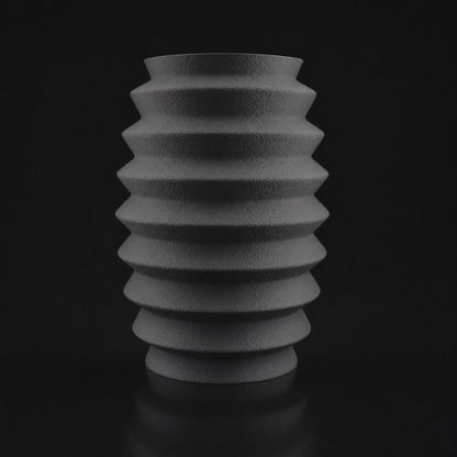 Ripple Vase in Ashen Concrete finish