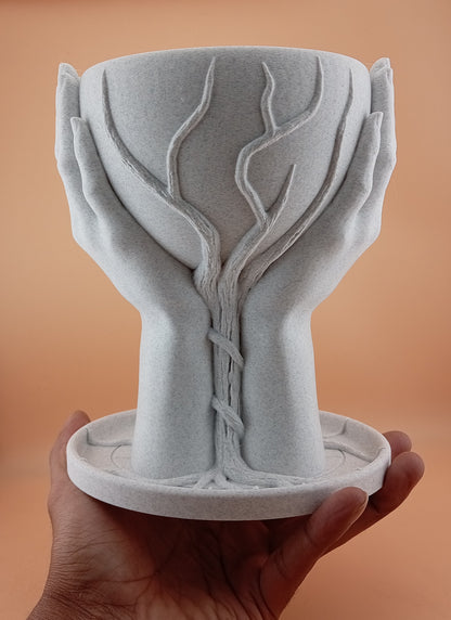 Hands Flower Pot (Only pot)