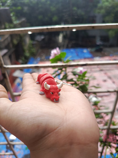 Bull Keychain