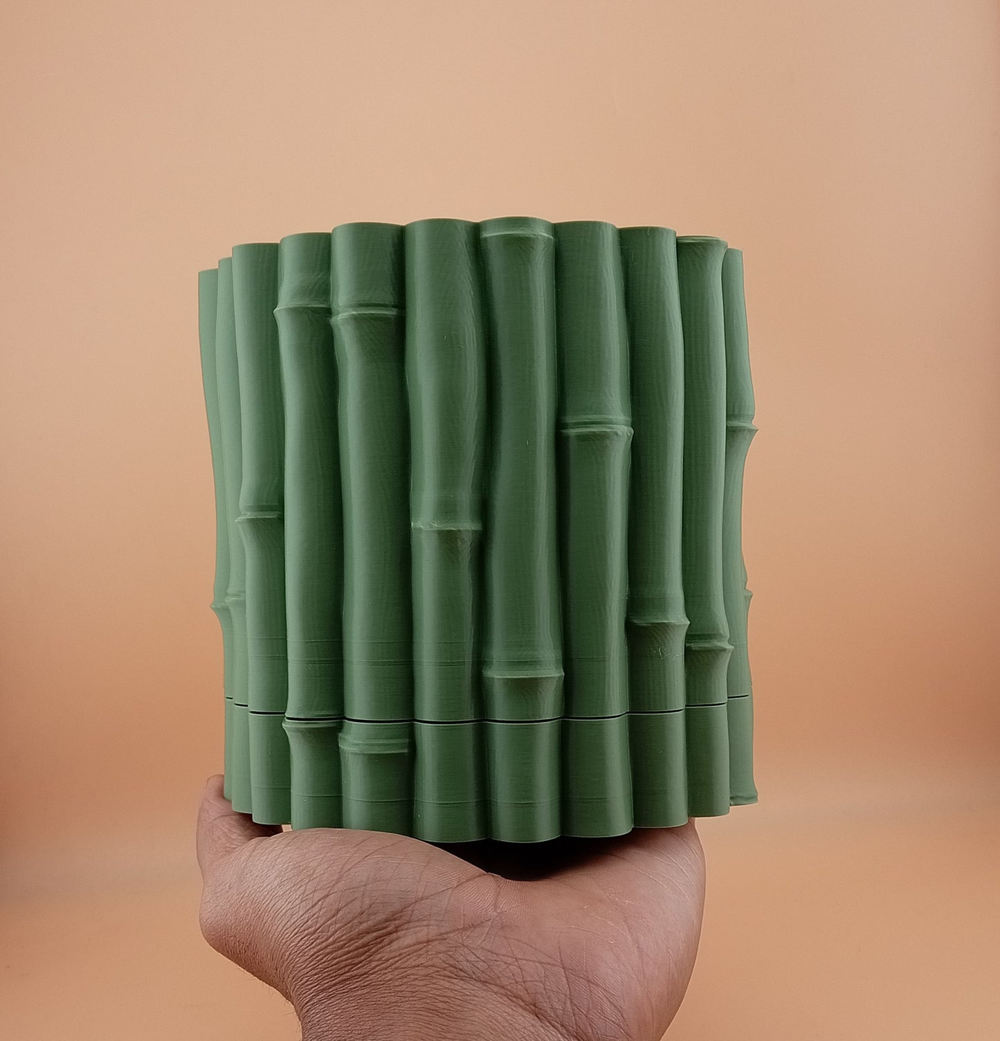 Bamboo Planter with Hidden Drip Tray