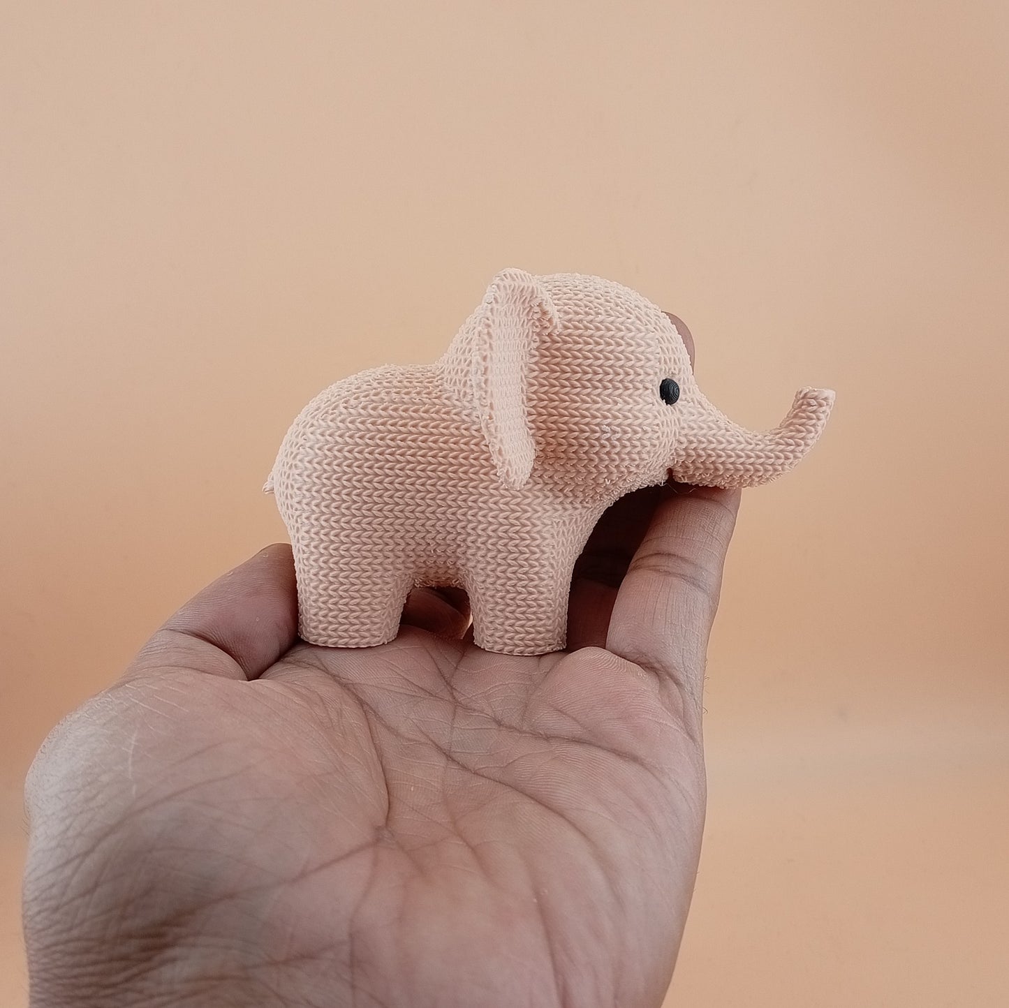 Cute Knitted Elephant (it's not a cotton product, the outer texture is knitted)