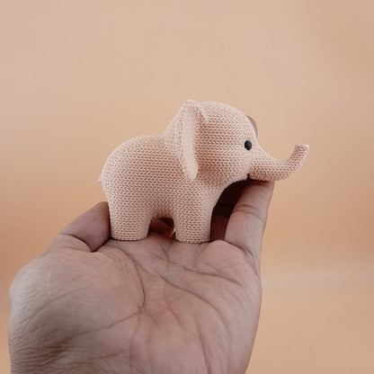 Cute Knitted Elephant (it's not a cotton product, the outer texture is knitted)