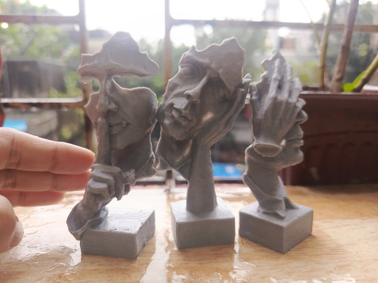 See No Evil Hear No Evil Speak No Evil Sculpture