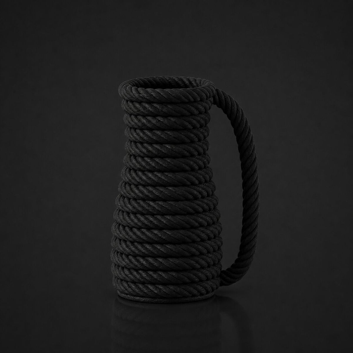 Rope Vase Black