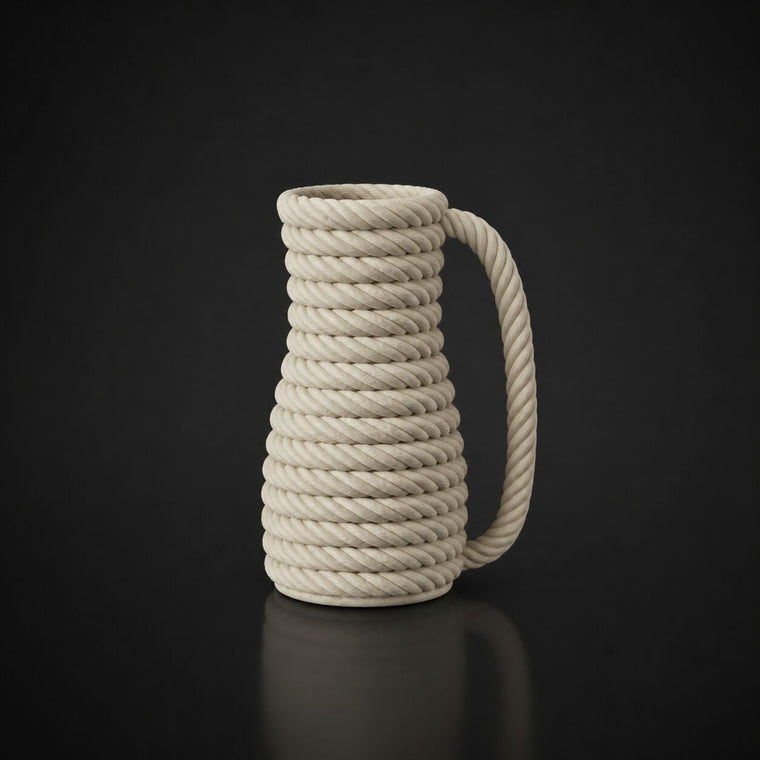 Rope Vase (only vase) Bone White