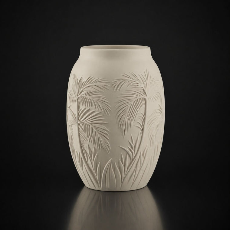 Sand Palm Serenity Vase  (Only vase) Bone White