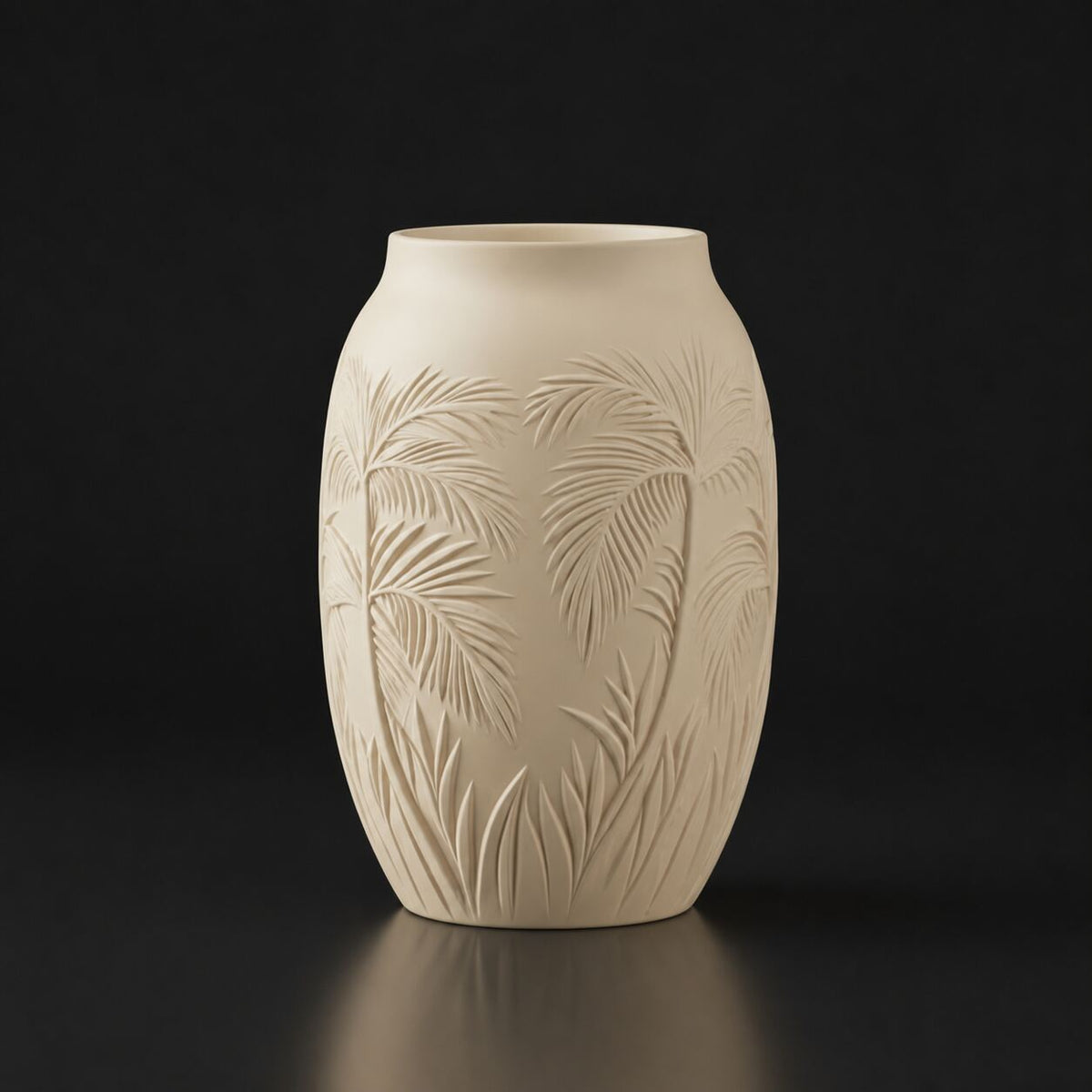 Sand Palm Serenity Vase Desert Tan