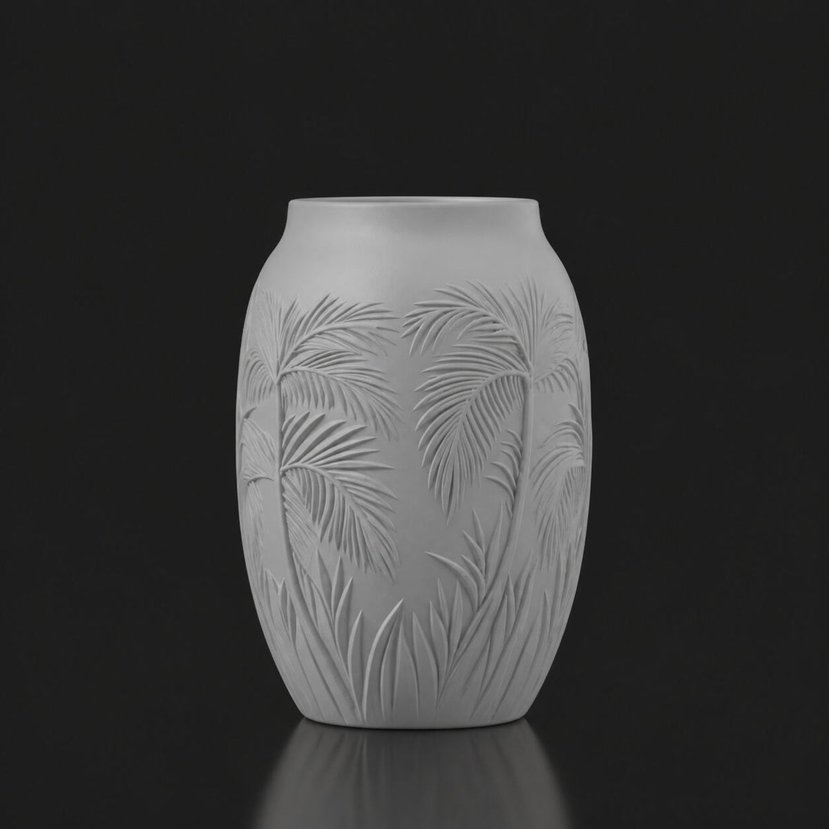 Sand Palm Serenity Vase Gray