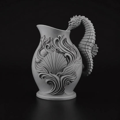 Seahorse Vase gray