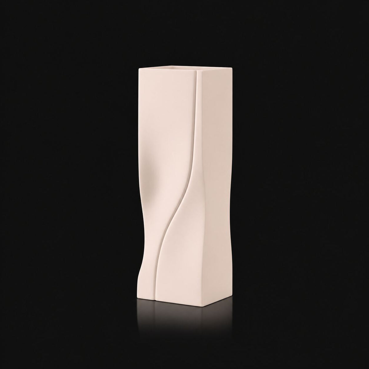 Shadow Vase Matte Beige