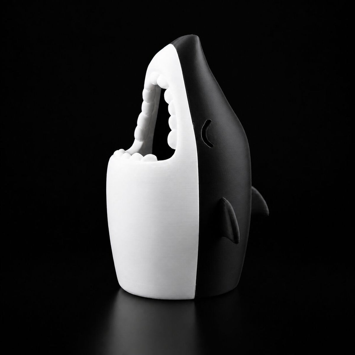 Shark Pencil Holder in Black