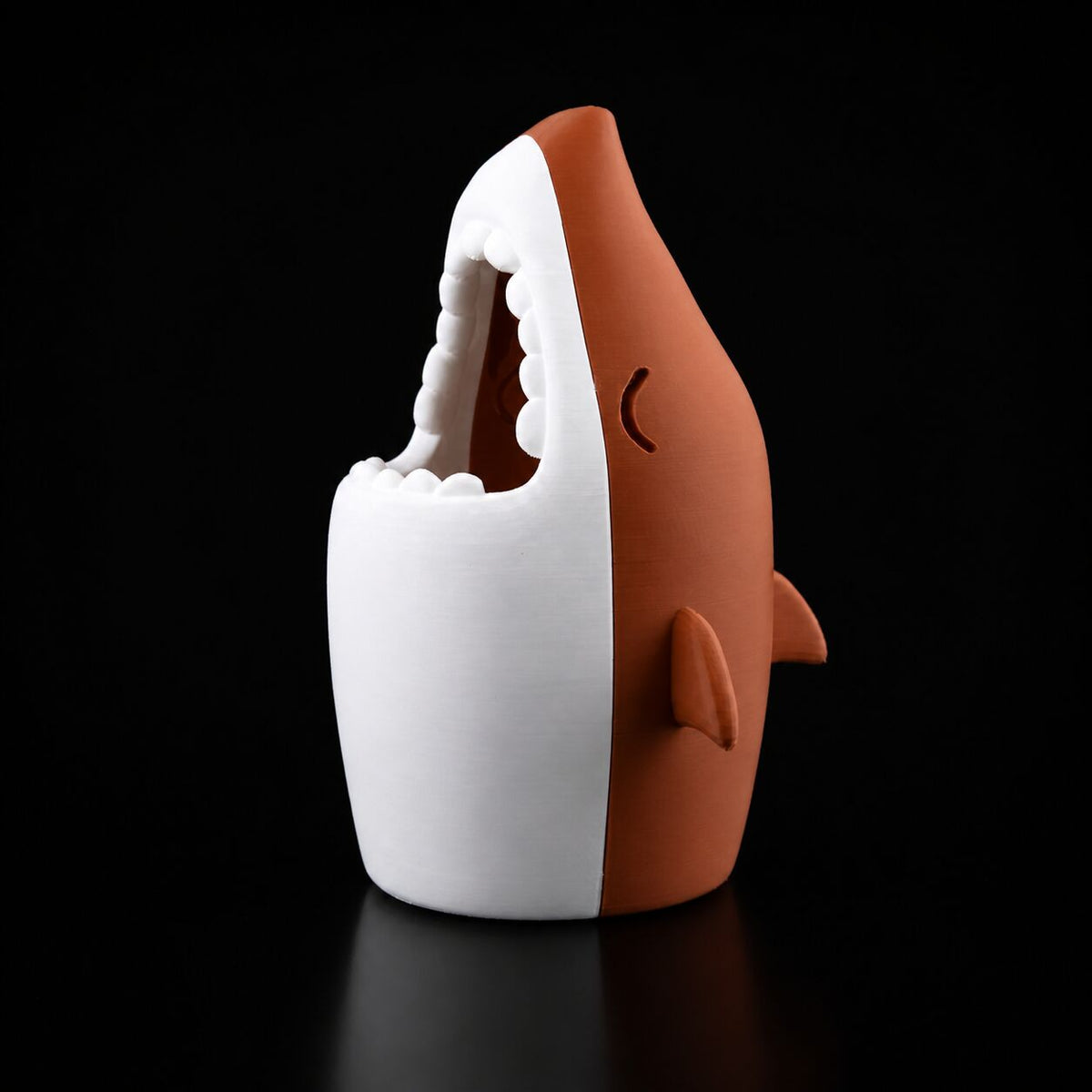Shark Pencil Holder in Terracotta