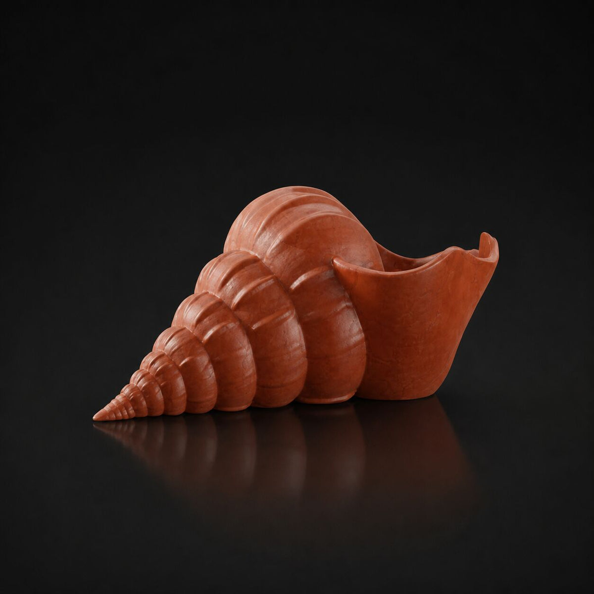 Shell Planter Brown