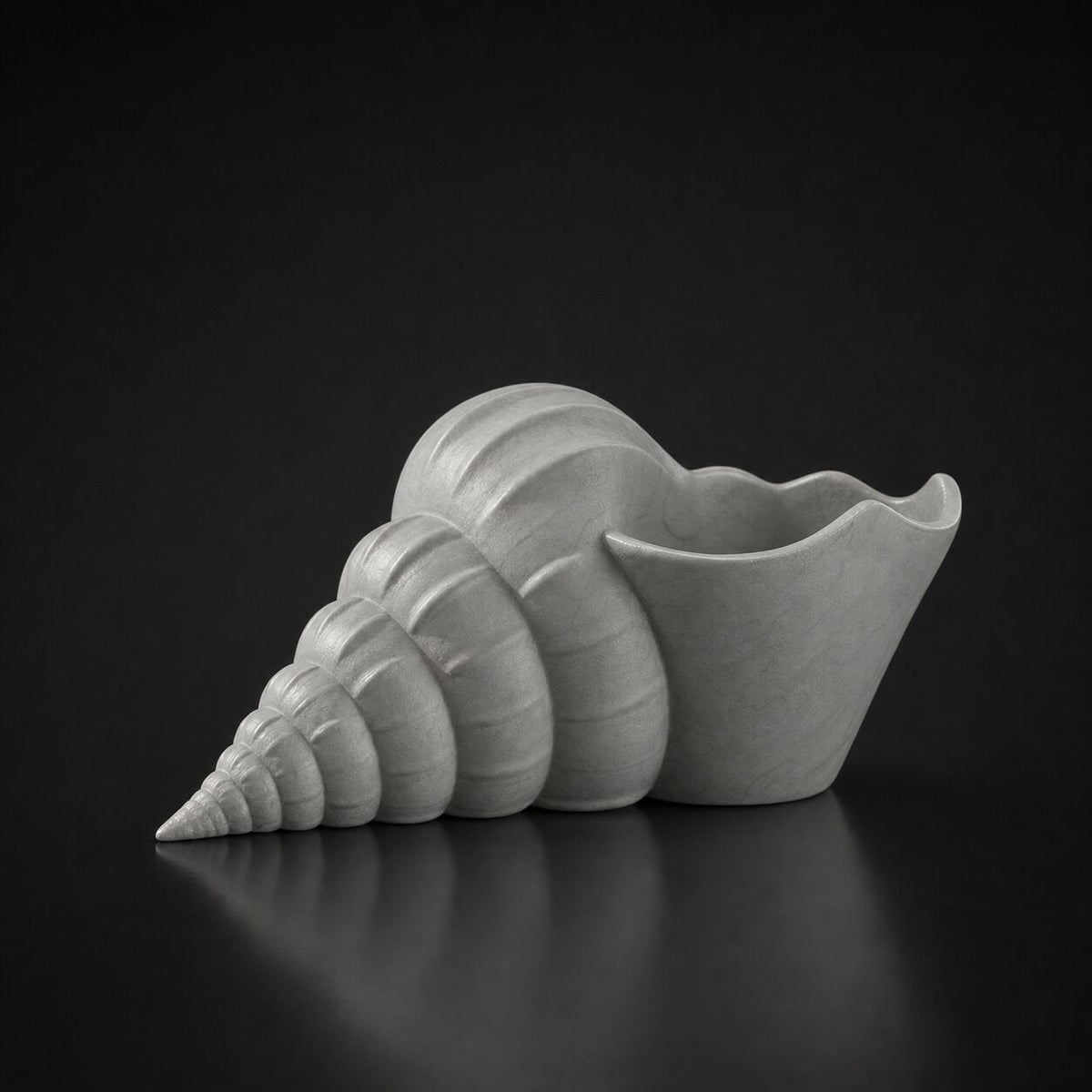 Shell Planter Gray